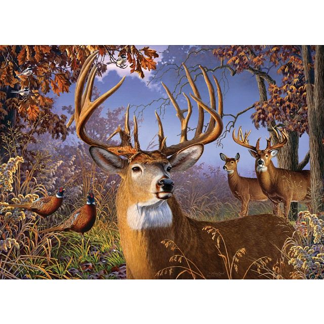 Deer and Pheasant - Large Piece