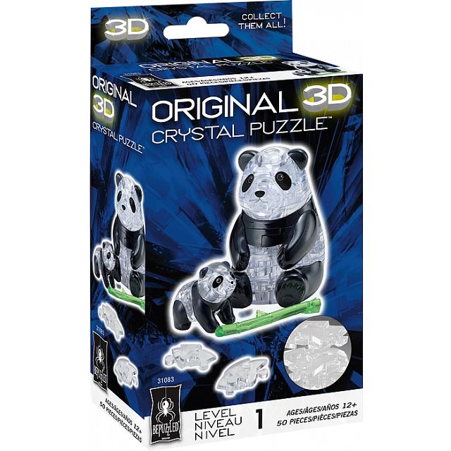 3D Crystal Puzzle - Panda & Baby