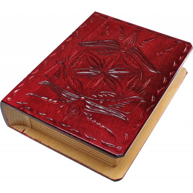 Romanian Secret Book Box Burgundy Version 2 Wooden Puzzle Boxes