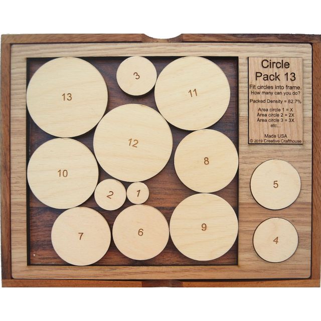 Circle Pack 13 Packing Puzzles Puzzle Master Inc