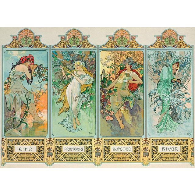 Alphonse Mucha - The Four Seasons (variant 3)