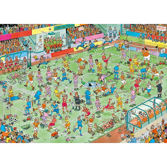 Jan van Haasteren Comic Puzzle - WC Women's Soccer