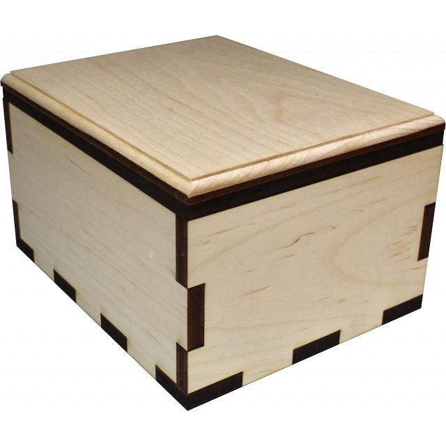 Hurricane Puzzle Box - Plain Maple