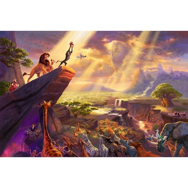 Thomas Kinkade: Disney - Lion King - Large Piece