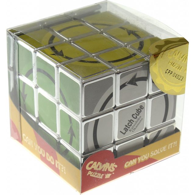 Latch Cube - Metallized Silver Body | Other Rotational Puzzles