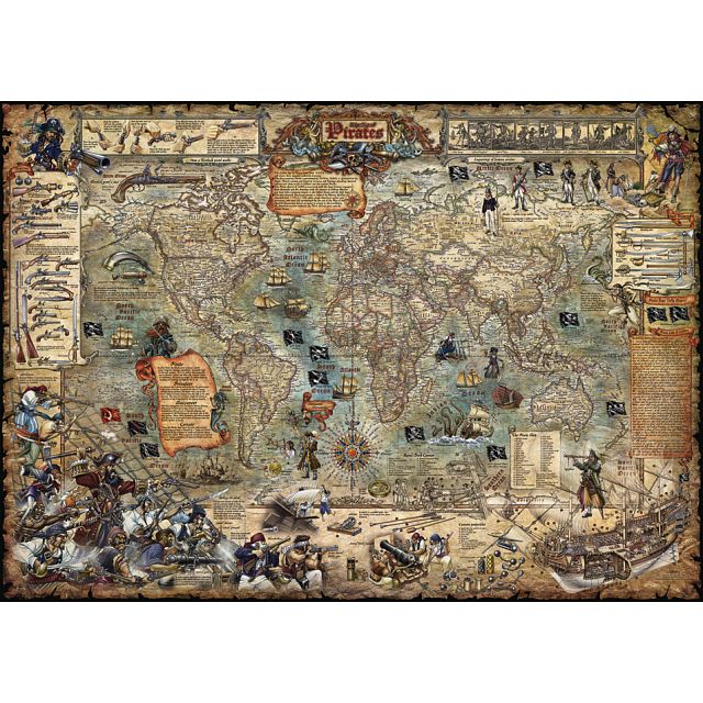 Map Art: Pirate World