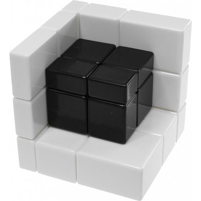 Gray Mirror Illusion Inside - (White-Black Body)