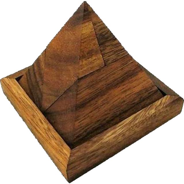 5 Piece Pyramid More Wood Puzzles Puzzle Master Inc