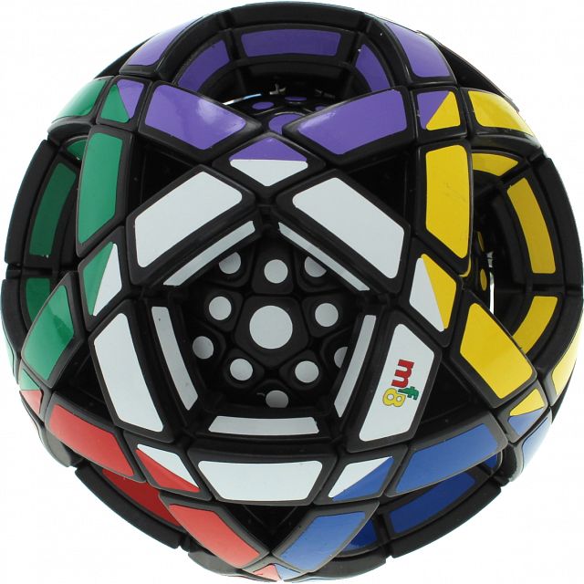 Multi Dodecahedron Ball IQ Cube - Black Body