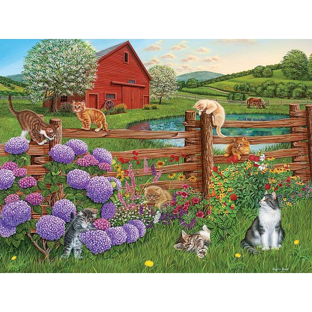 Farm Cats - Large Piece