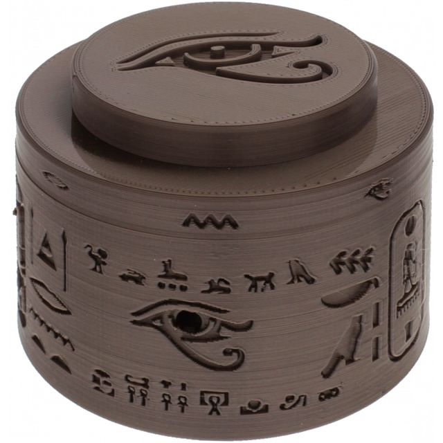Eye of Horus Cryptex Cylinder Puzzle Box