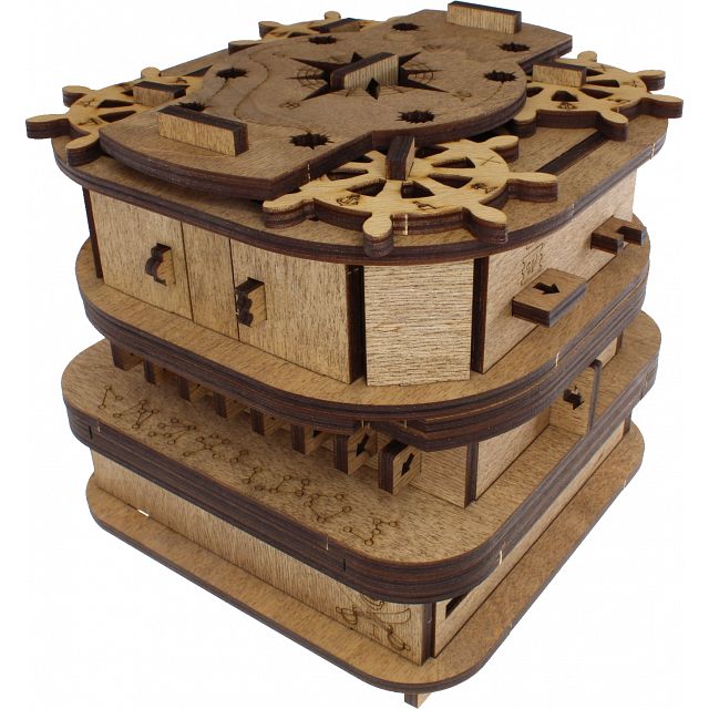 Cluebox MEGABOX: Davy Jones' Locker - Escape Room in a box, Wooden Puzzle  Boxes