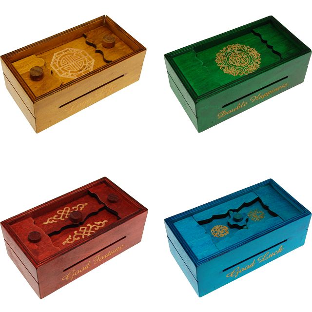 Group Special - a set of 4 Secret Opening Boxes - Engraved