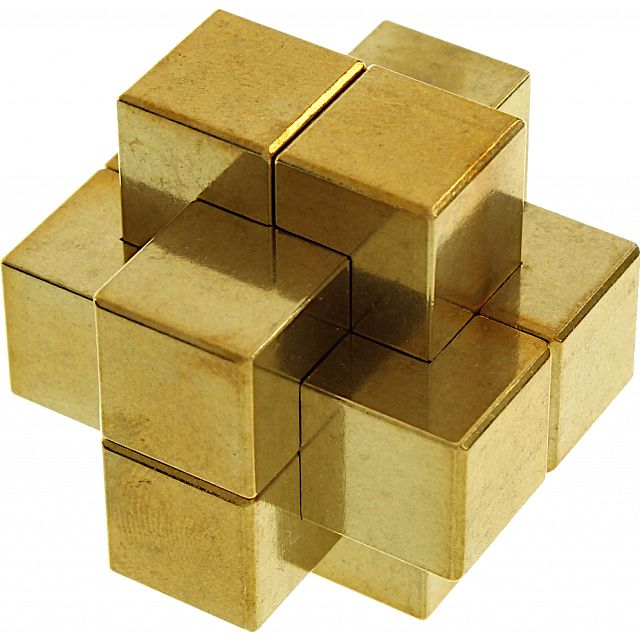 SixWay Set Brass 6 Piece Burr Puzzle More Metal Puzzles Puzzle