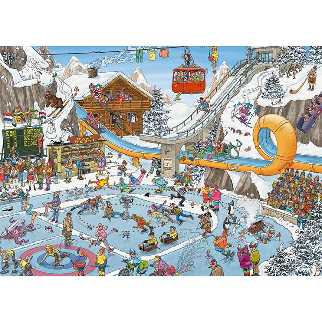 Jan van Haasteren Comic Puzzle - The Winter Games