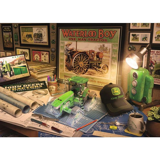 John Deere Work Desk - Large Piece Format