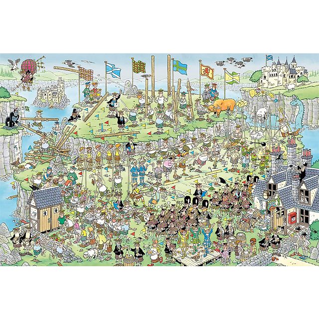 Jan van Haasteren Comic Puzzle - Highland Games (1000 Pieces)