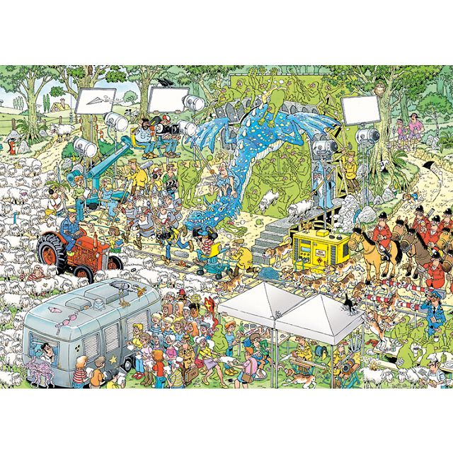 Jan van Haasteren Comic Puzzle - The Film Set (2000 Pieces)