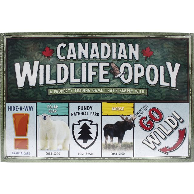 Canadian Wildlifeopoly Board Games Puzzle Master Inc
