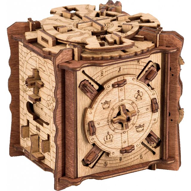 Cluebox The Trial of Camelot Escape Room in a box Wooden Puzzle