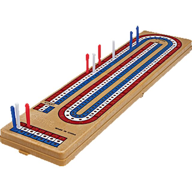 Foldable 3 Lane Cribbage Board Games & Toys Puzzle Master Inc