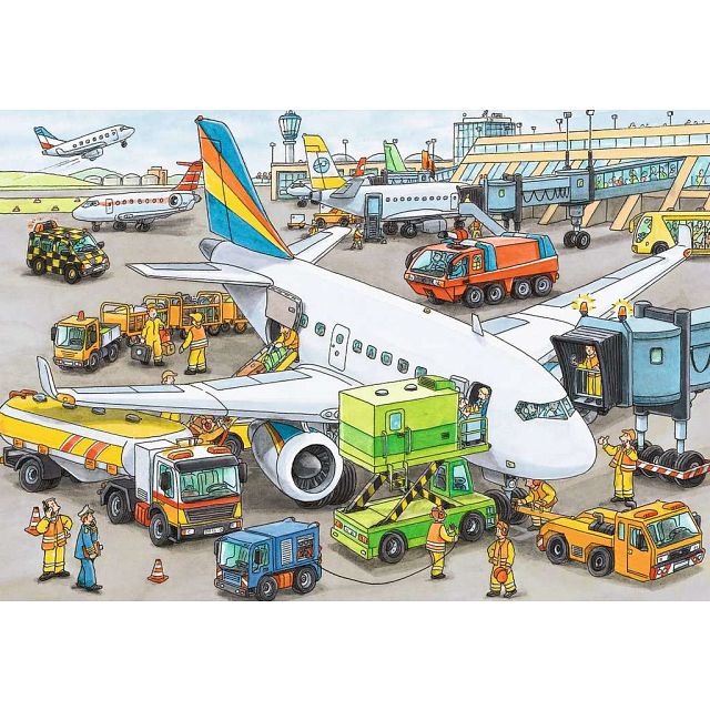 Busy Airport - 35 XXL Pieces