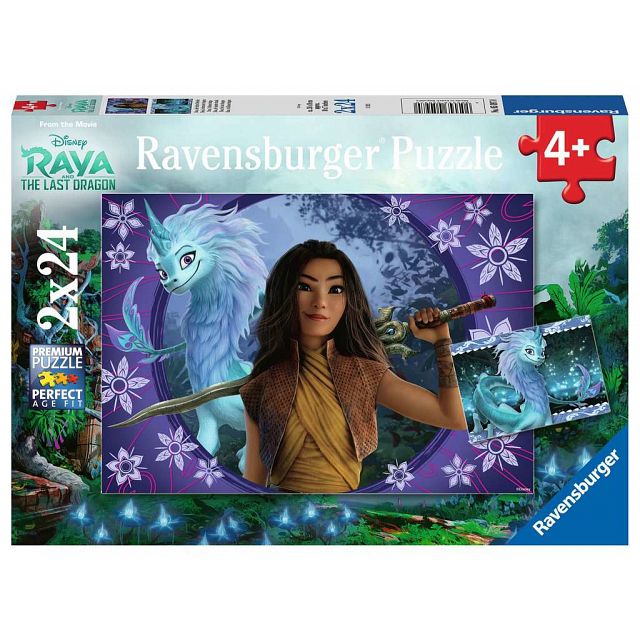 Disney Raya: Sisu, The Last Dragon - 2 x 24 Piece Puzzles