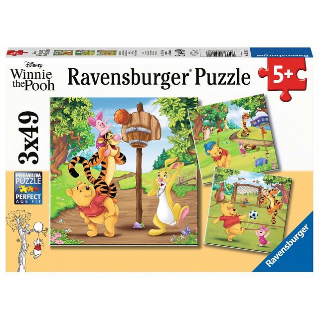 Winnie The Pooh: Sports Day - 3 x 49 Piece Puzzles | 1-100 Pieces