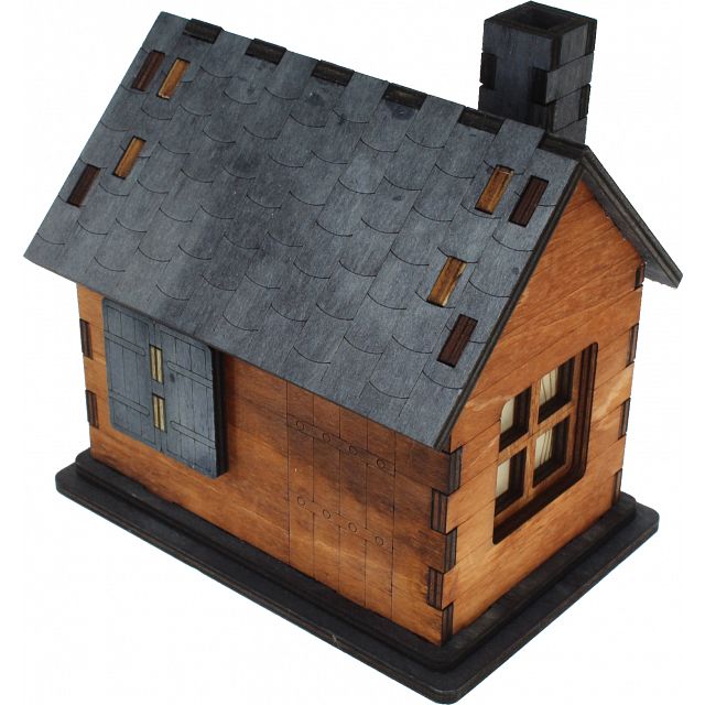 Locked Cabin Puzzle Box