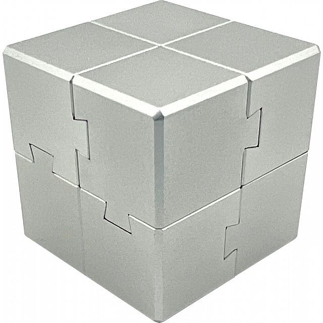 Slump Cube (Aluminum) Metal Puzzles Puzzle Master Inc