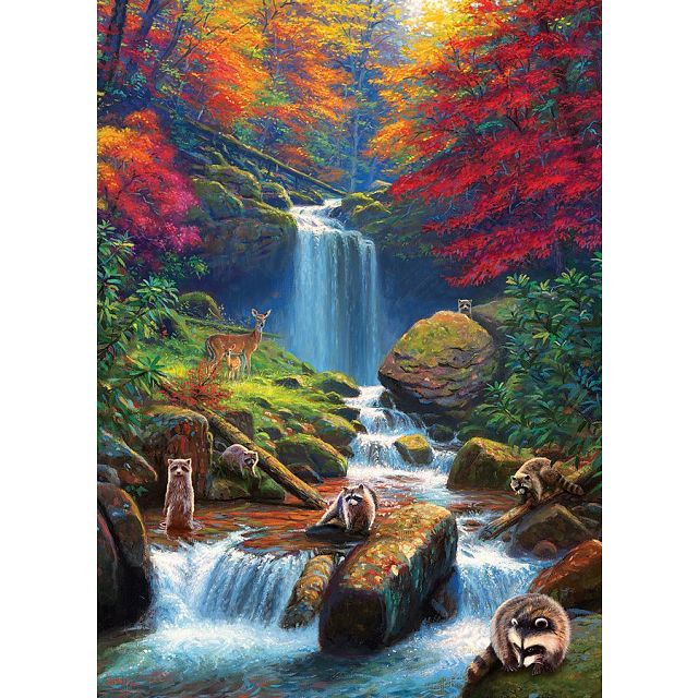 Mystic Falls In Autumn