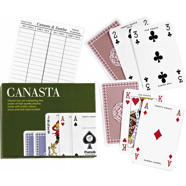 Canasta Playing Card Box Set Card Games Puzzle Master Inc
