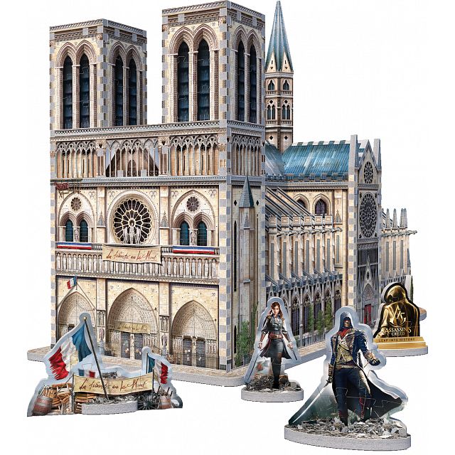 Assassins Creed Unity: Notre-Dame - Wrebbit 3D Jigsaw Puzzle