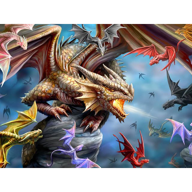 Dragon Clan - Anne Stokes - 3D Lenticular Jigsaw