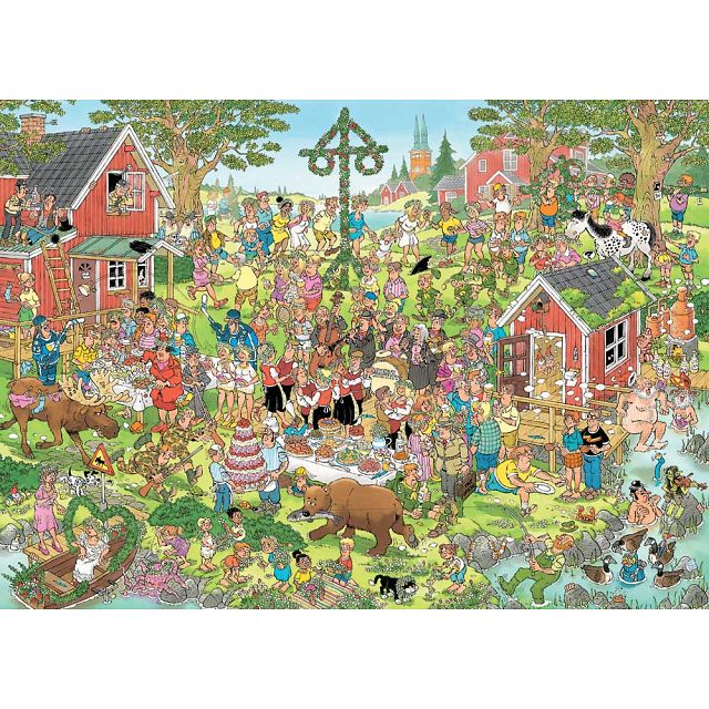 Jan van Haasteren Comic Puzzle - Midsummer Festival