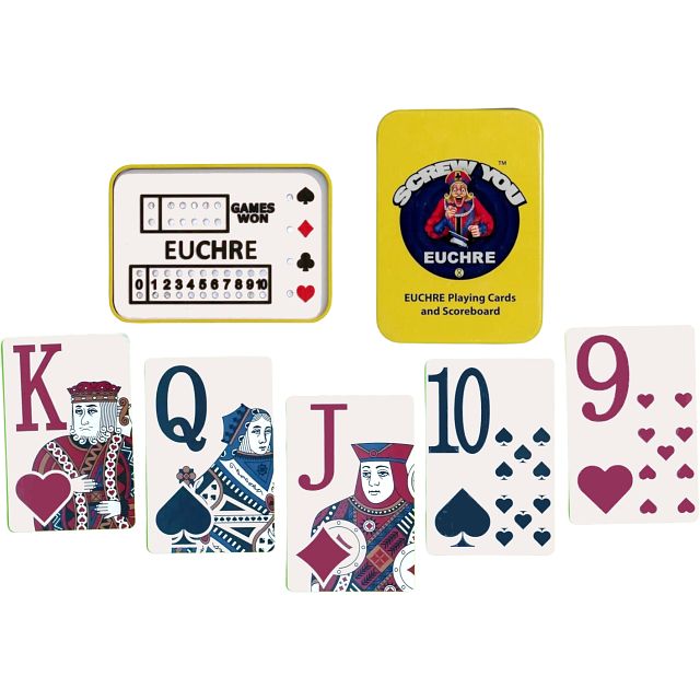 EUCHRE Game Set Card Games Puzzle Master Inc