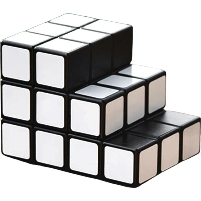 Blanker Cube - Black Body (White Stickers)