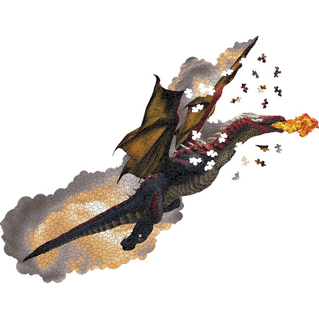 I AM Dragon - Shaped Jigsaw Puzzle