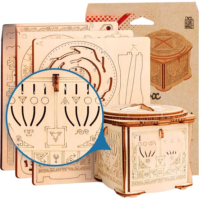 Wooden Secret Lock Box - DIY Puzzle Gift Box | Wooden Puzzle Boxes