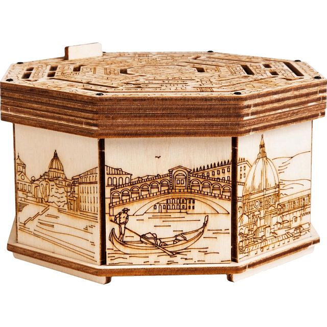 Wooden Secret Maze Box DIY Puzzle Gift Box Wooden Puzzle Boxes