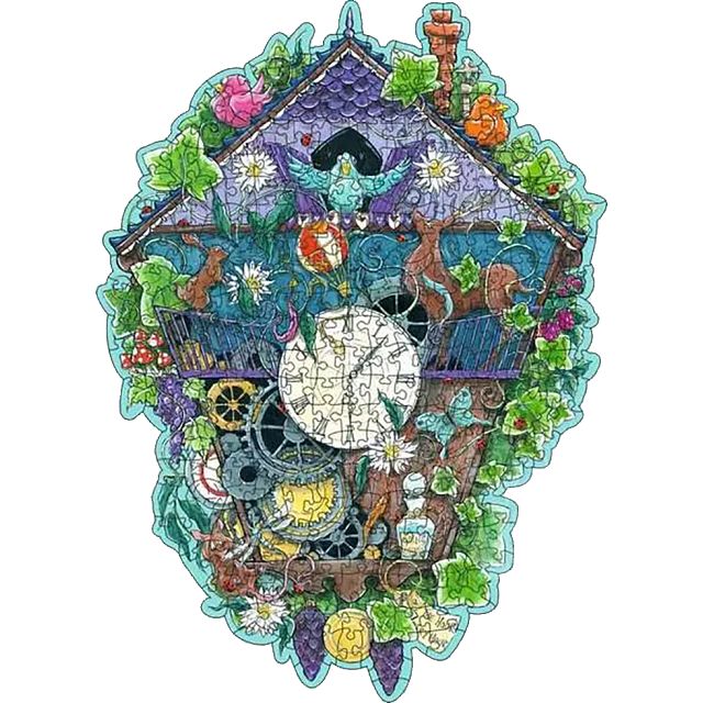 Cuckoo Clock Shaped Wooden Jigsaw Puzzle Wooden Jigsaws Puzzle
