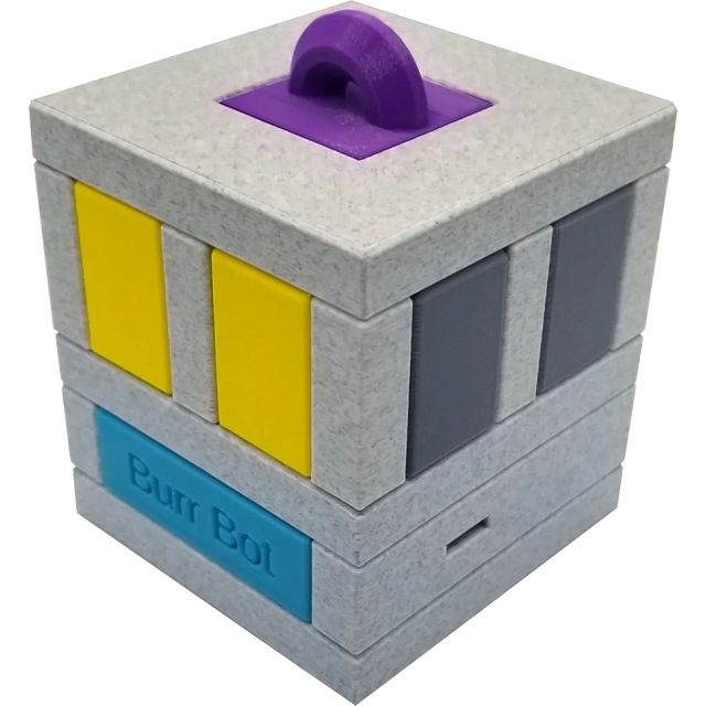 Burr Bot - 3D Printed Burr and Sequential Discovery Puzzle