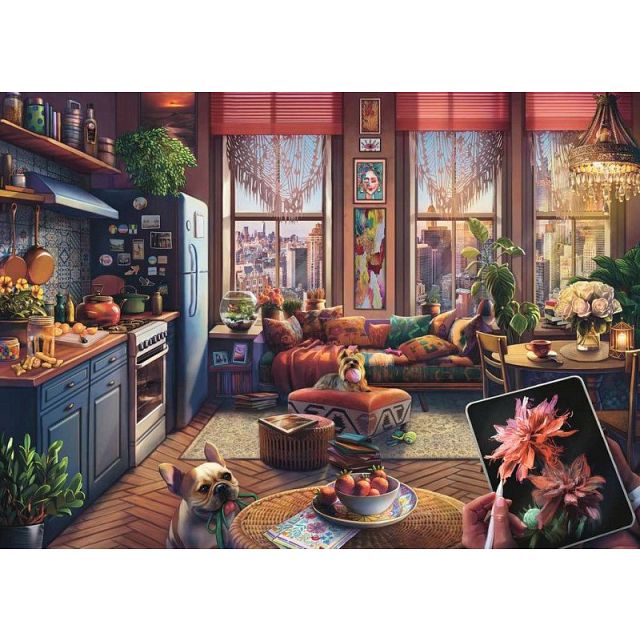Cozy Boho Studio - Large Piece Format