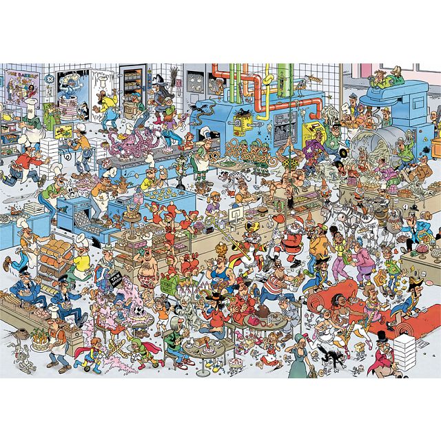 Jan van Haasteren Comic Puzzle - The Bakery (2000 Pieces)