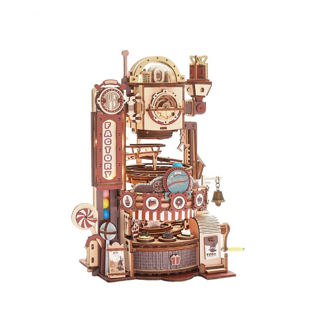 ROKR Chocolate Factory: Marble Run | Wooden Models & Kits | Puzzle