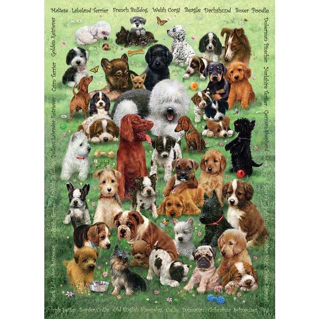 Puppy Love - Family Pieces Puzzle