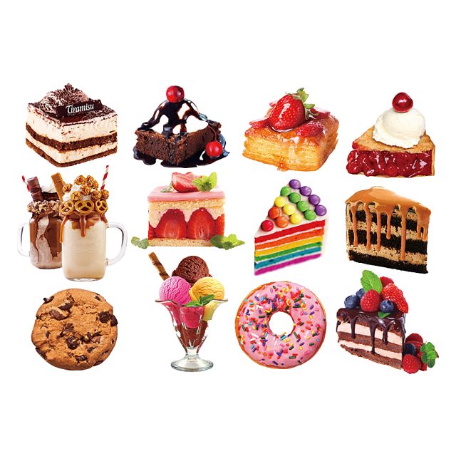 Dessert Delights - 12 Mini Shaped Puzzles