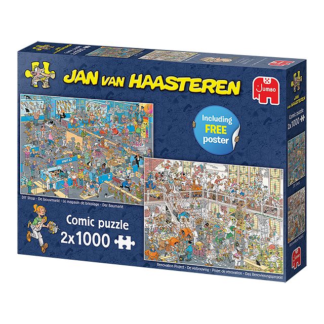 Jan van Haasteren - 2x1000 Pieces DIY Shop / Renovation Project