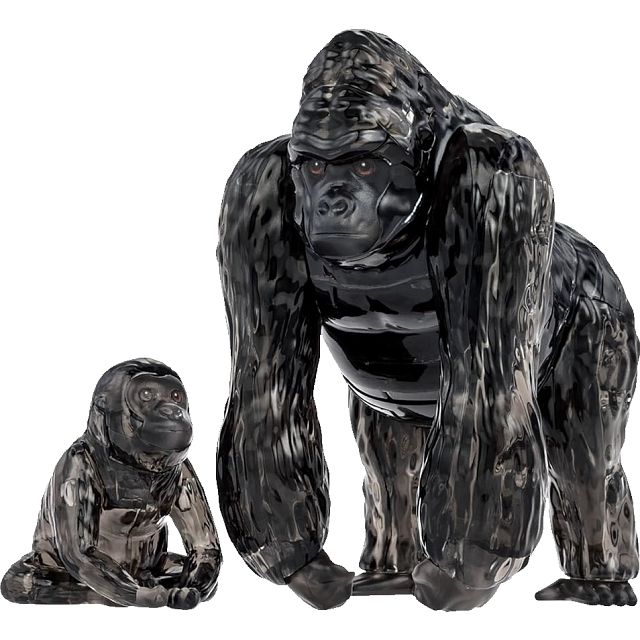 3D Crystal Puzzle - Gorilla & Baby