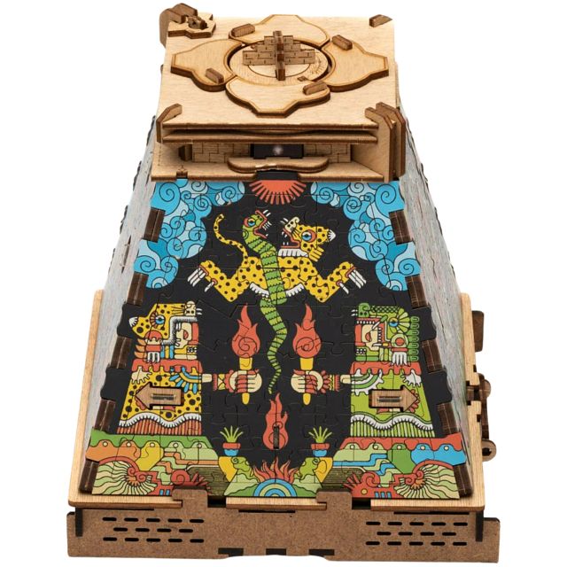 CluePuzzle Expansion: Pyramid of the Sun - Aztec Realms | Wooden